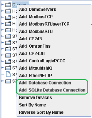 Using Database Servers in Devices Nodes (MIStudio and TransSECS Devices ...
